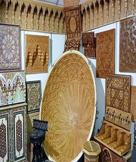 wood-carving wood carving in morocco hand-craft